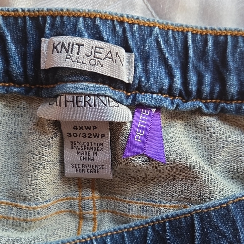 3 Liz & Me/Catherines Women's Shorts in Blue, Orange, and Khaki 4x / 32W - Picture 13 of 15